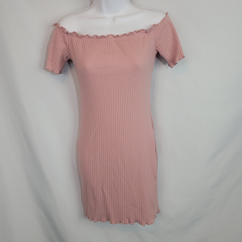 ❤ 3/$25 Shein Blush Pink Off the Shoulder Dress